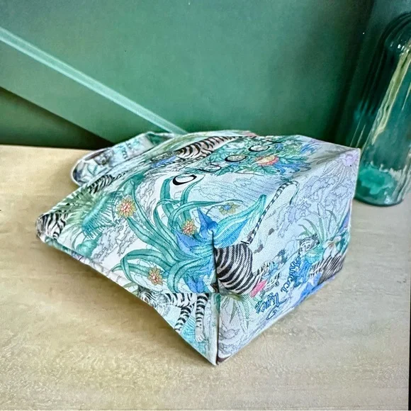 Gucci Multicolor Tiger Print Canvas Mini Tote Bag NWB - Picture 4 of 13